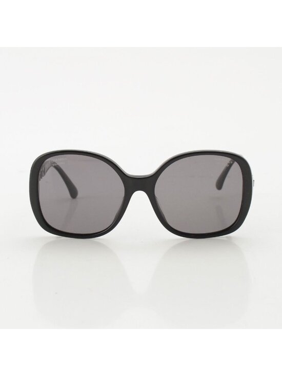 Chanel Polarized Side Chain Motif Sunglasses Eyewear Black main image 8